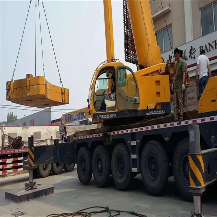 嘉兴秀洲当地吊车出租|机器吊装|75吨|工厂搬迁服务